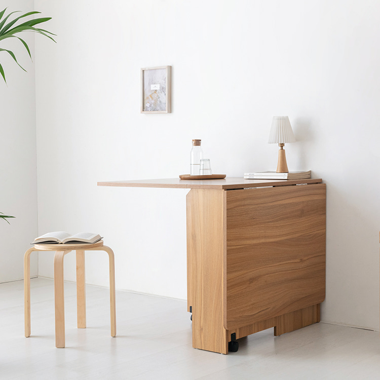 원룸 공간활용 식탁 미니 접이식 확장형식탁 1400