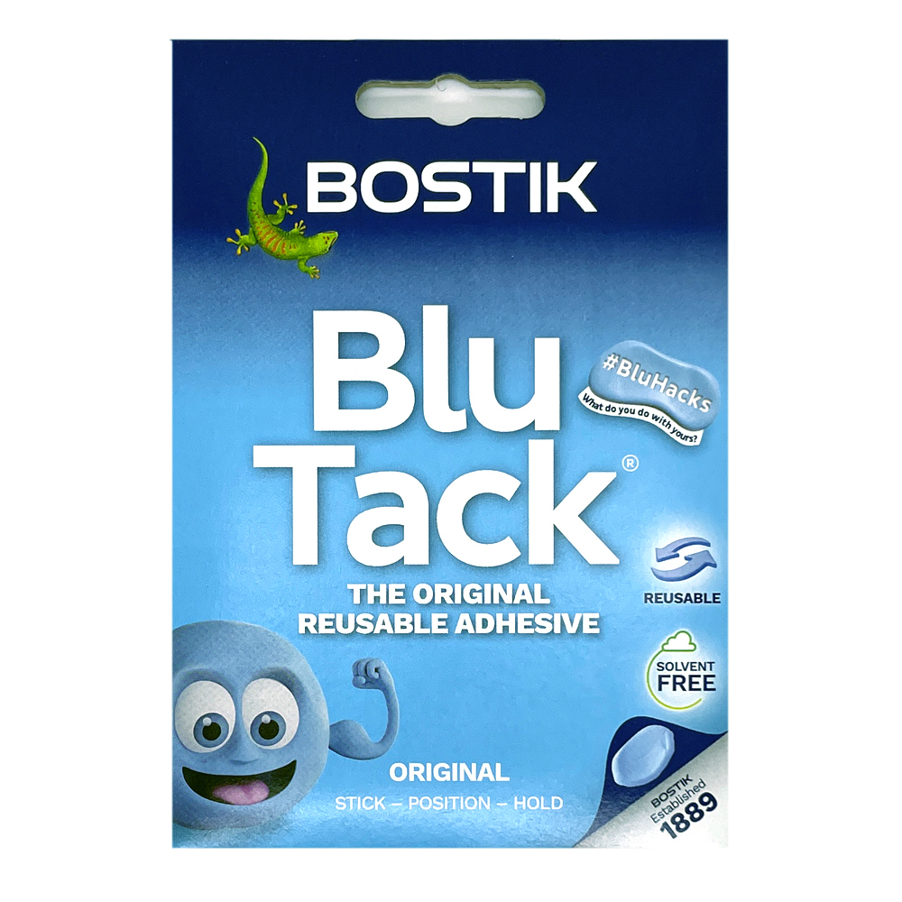 블루택 오리지날 90g 보스틱코리아 정식수입품 재사용 점착제 블루텍