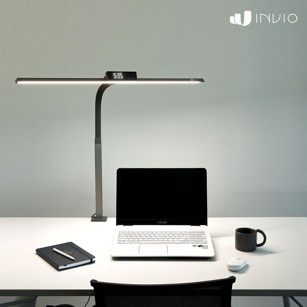 인비오 와이드 LED 스탠드 책상 조명 독서등 책상등 공부 모니터 학생 시력보호 제품 이미지