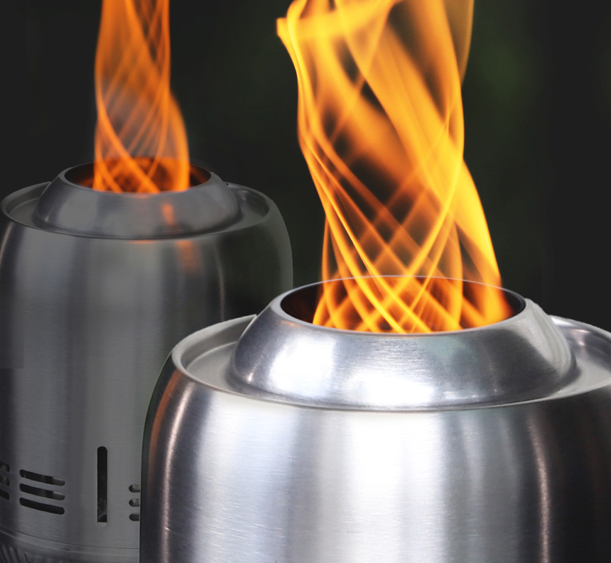 꾸버스 토네이도 화로대 캠핑 이중연소 불멍 화로 바베큐그릴 M