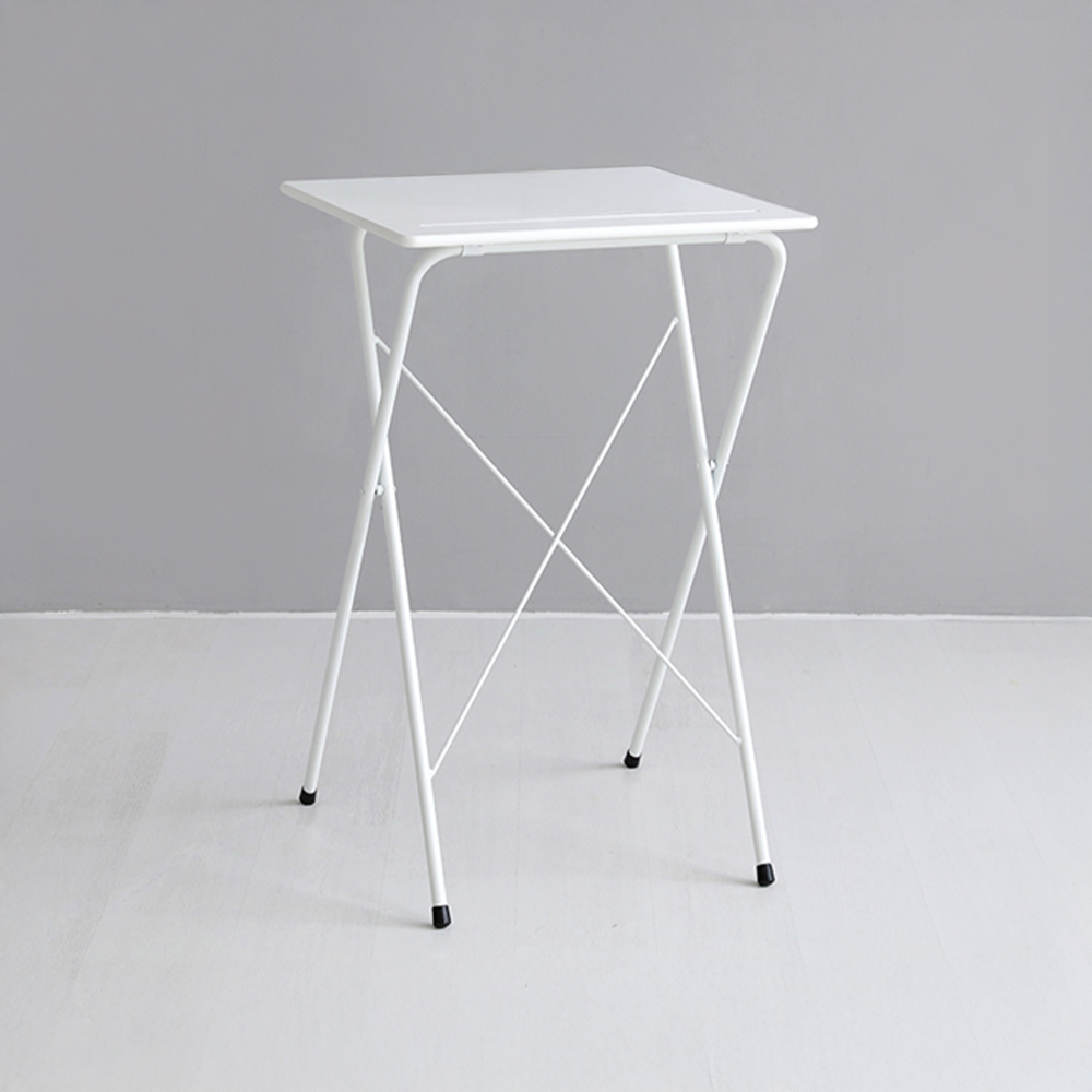 GOSI 스탠딩 접이식테이블 60 SM-2200B 빈티지화이트 1514.9727