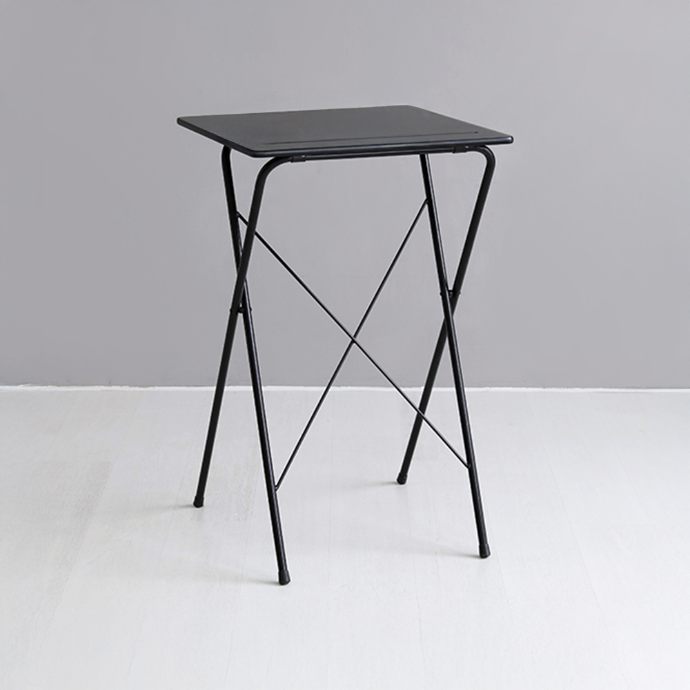 GOSI 스탠딩 접이식테이블 60 SM-2200B 래치드블랙 9447.1423