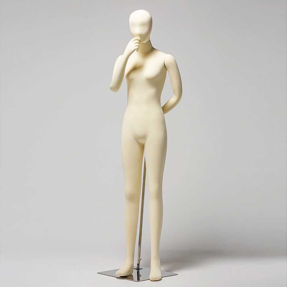 의류 연질 마네킹 상품 매장 쇼핑몰 디스플레이 소프트 아이보리-여성 - 상세 이미지 3