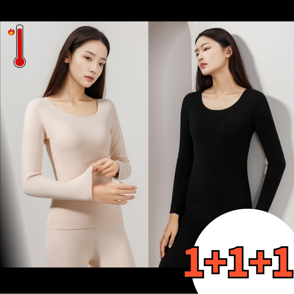 펨렛 여성내복 상하의 [1+1+1] 여성 얇은 히트텍 발열 내복 내의 - 상품 이미지