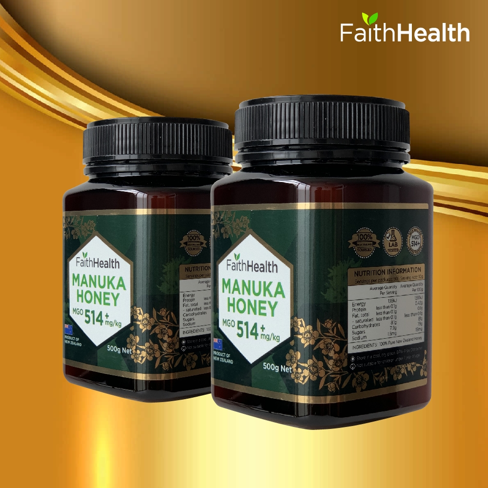 마누카꿀 뉴질랜드 페이스헬스 Manuka 꿀 MGO520+/UMF15+동일/500g/2개