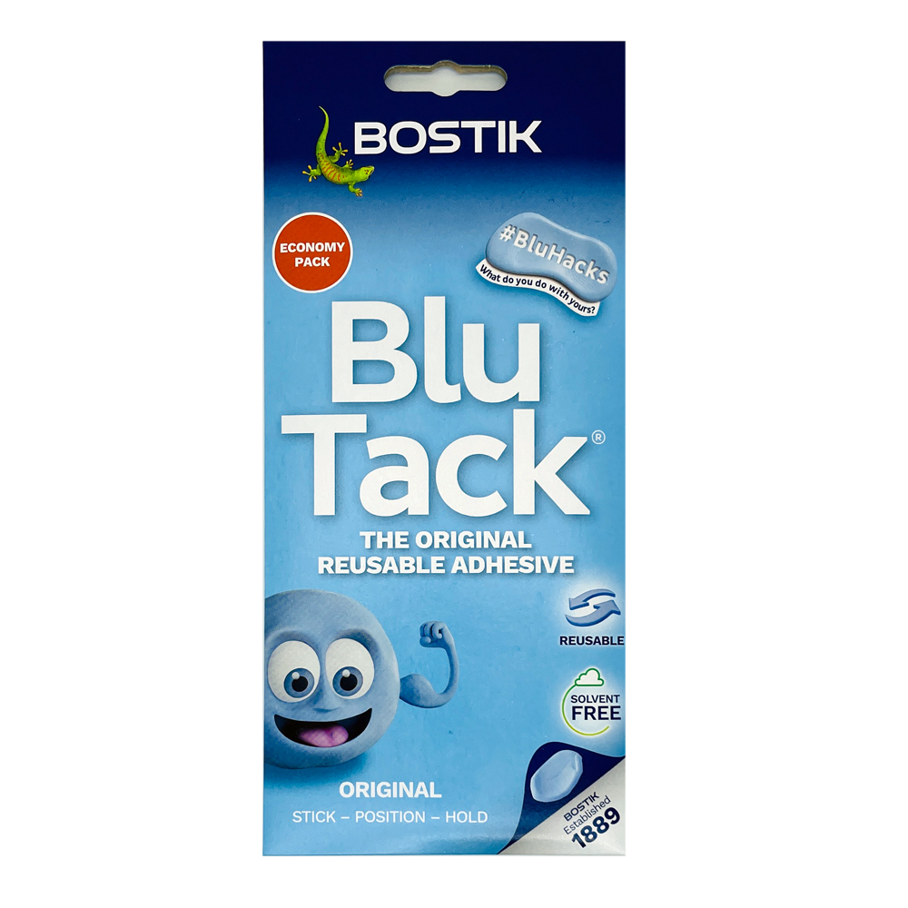 블루택 오리지날 90g 보스틱코리아 정식수입품 재사용 점착제 블루텍