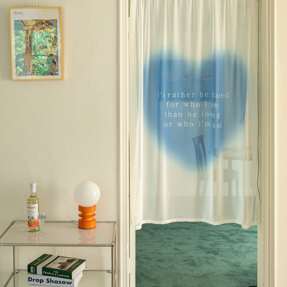 바자르 모로코 광목 순면 책장 주방 가림막커튼 공간분리 창문형 가리개커튼