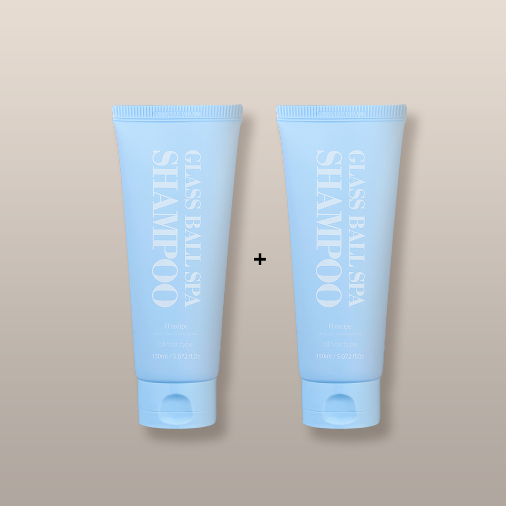 [2개]유리알 스파 샴푸 150ml x2 탈모완화 약산성두피케어 극손상모 전문케어 - 상품 이미지
