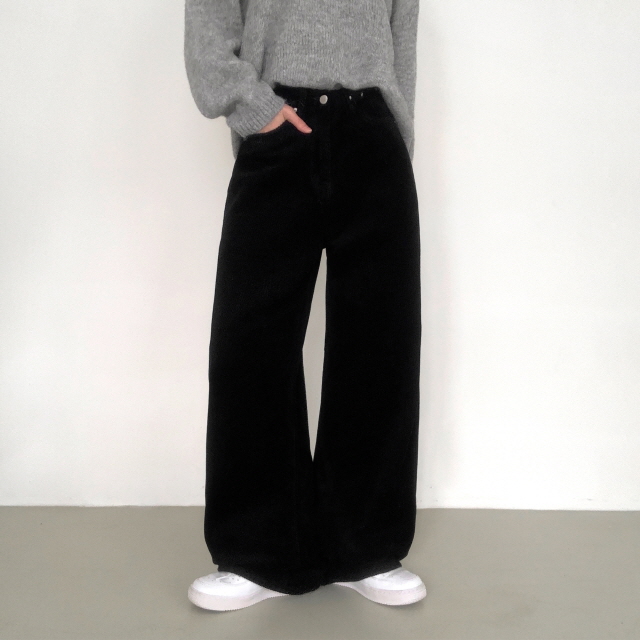 [3단기장/색감예쁨✨] 체이틴 코듀로이 데일리 바지 골덴 와이드 롱 코튼 팬츠 상세 이미지 50