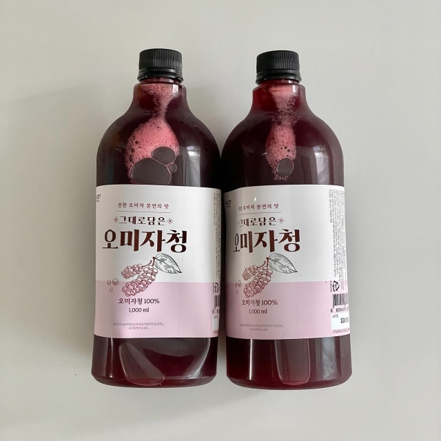 진하게 담은 국내산 오미자 청 원액 1L 이미지 3