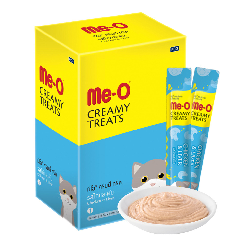 미오크리미 고양이 츄르 대용량 간식 치킨 리버, 15g, 96개