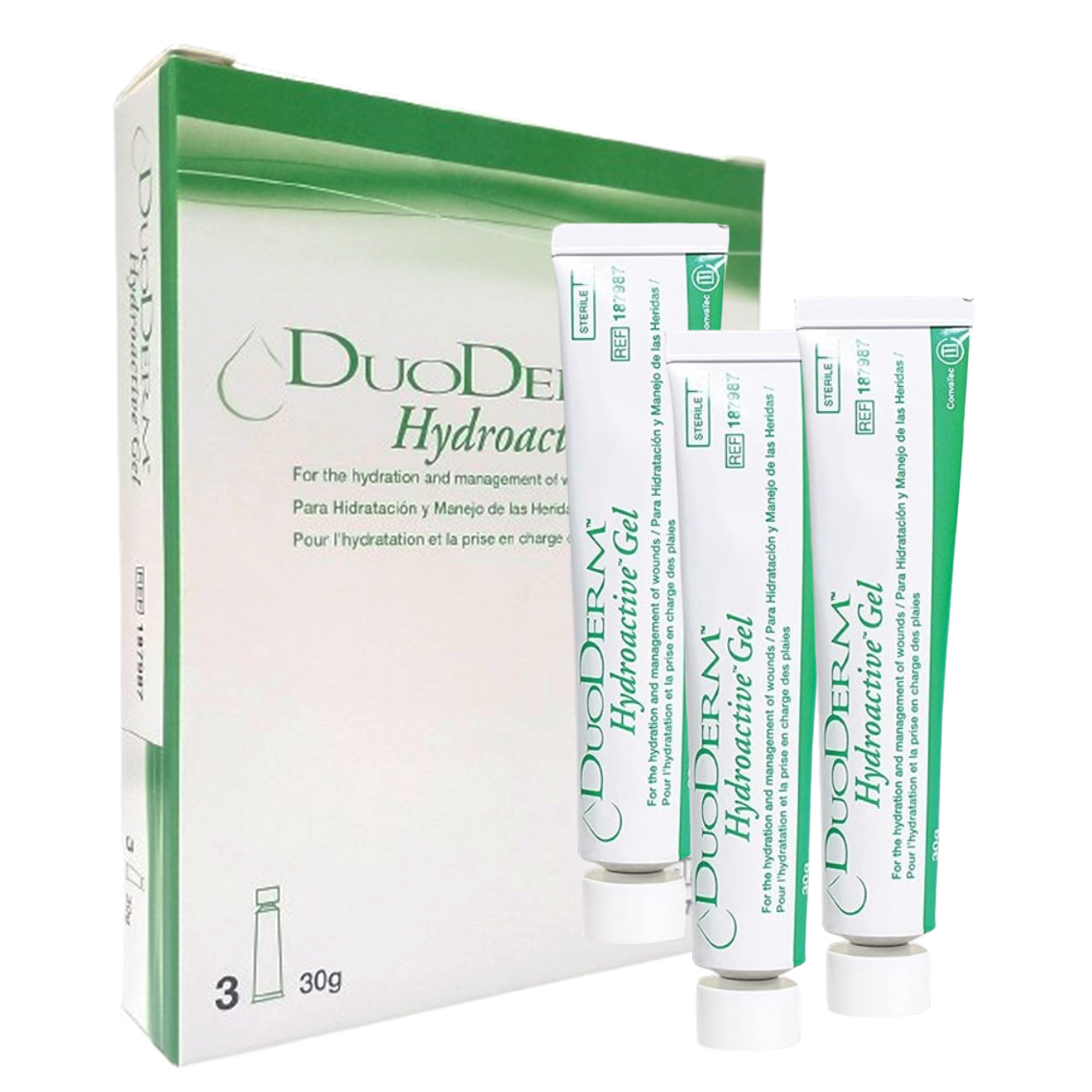 듀오덤겔 연고 30g x 3개 화상 상처 바르는 습윤드레싱 - 상품 이미지