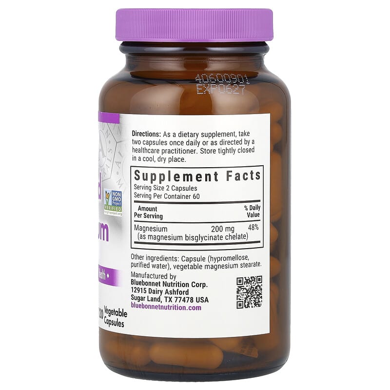 블루보넷 킬레이트 마그네슘 200mg 120캡슐, 1개 - 상세 이미지 2