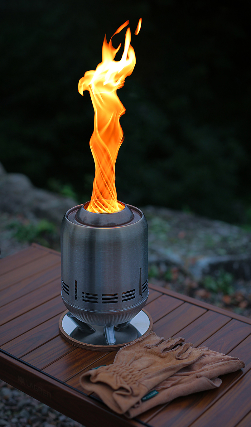 꾸버스 토네이도 화로대 캠핑 이중연소 불멍 화로 바베큐그릴 M