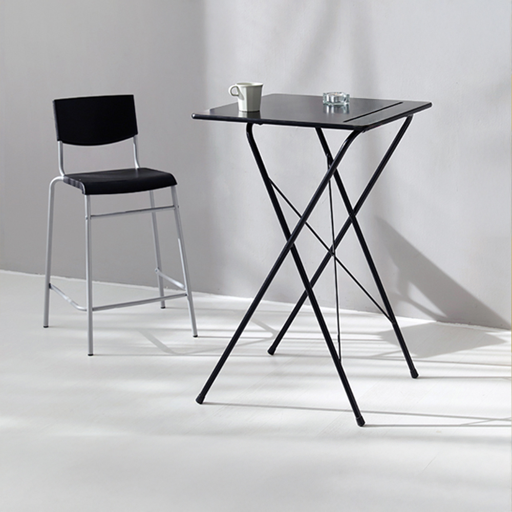 GOSI 스탠딩 접이식테이블 60 SM-2200B 래치드블랙 9447.1423