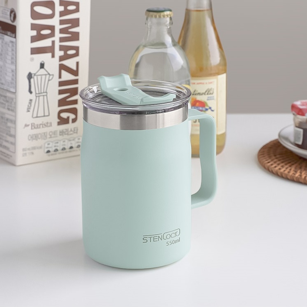 스텐락 머그 컵 텀블러 스텐 손잡이 트렌드 550ml - 상세 이미지 3