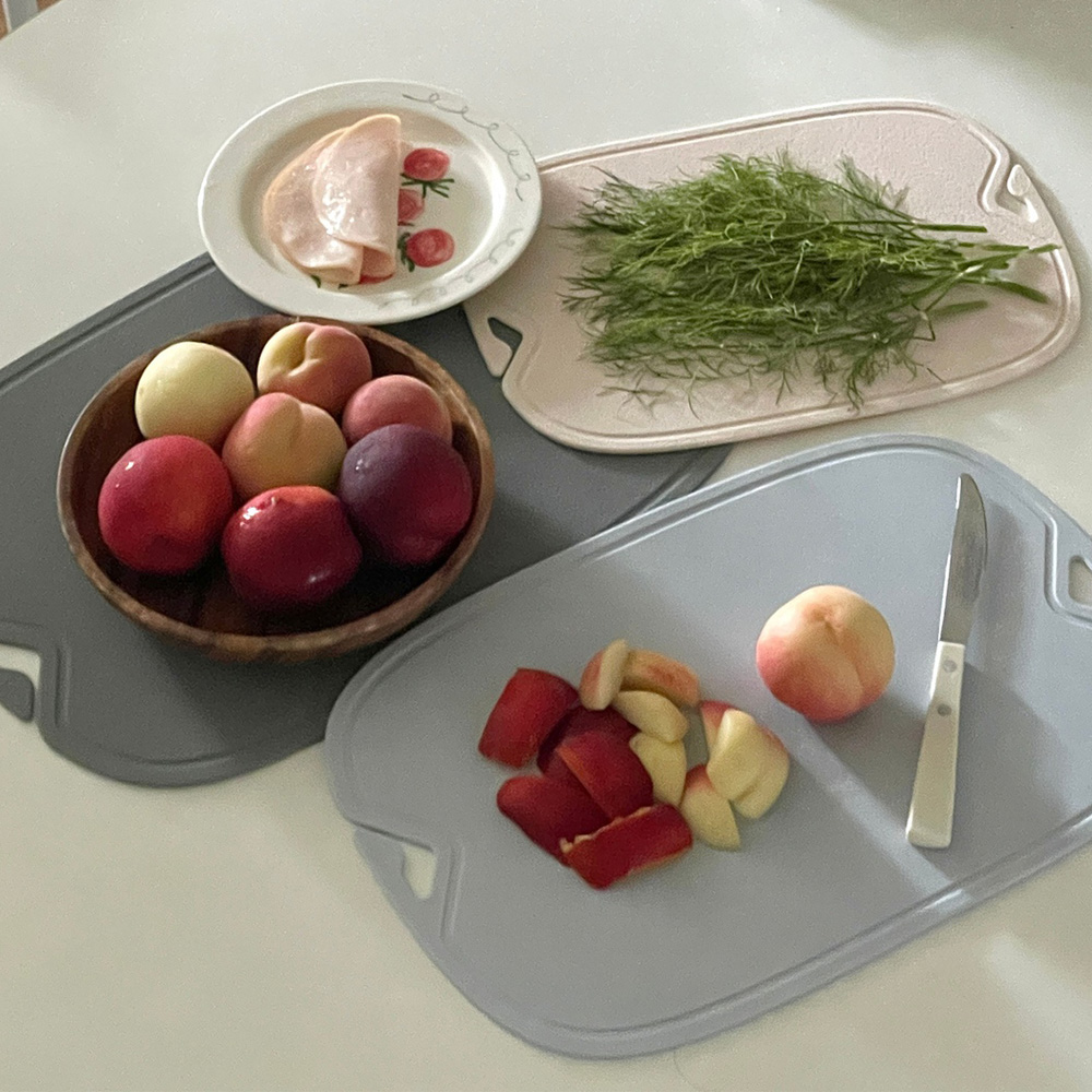 국산 라니아 칼집에 강한 이유식 도마 TPU 실리콘 항균 미니 도마 이유식준비물 조리도구 - 상세 이미지 2