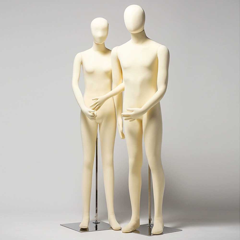 의류 연질 마네킹 상품 매장 쇼핑몰 디스플레이 소프트 아이보리-여성 - 상세 이미지 4
