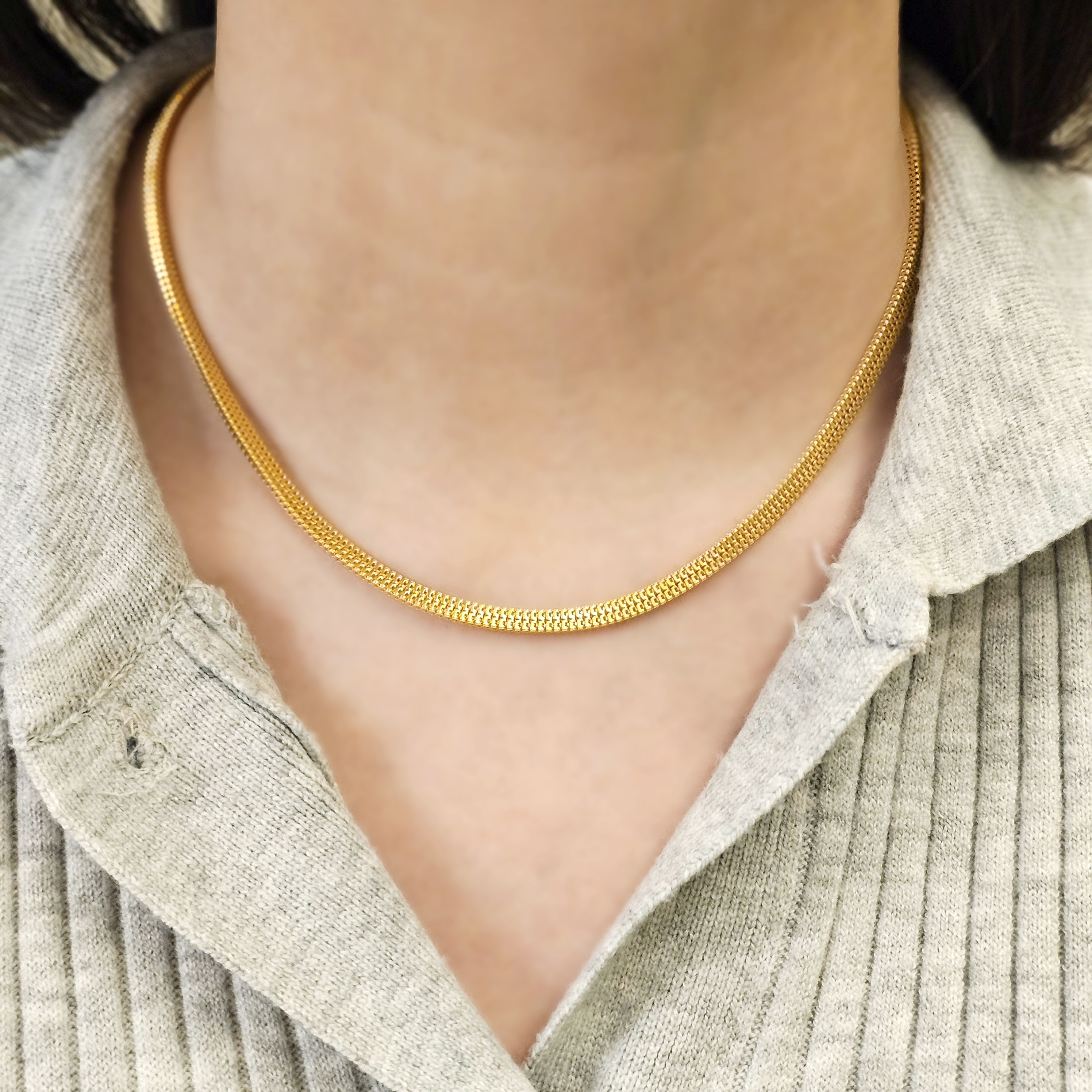 24k 박스체인 여자 남자 순금목걸이 줄 - 상세 이미지 5