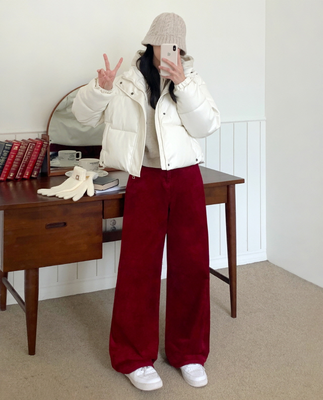 [3단기장/색감예쁨✨] 체이틴 코듀로이 데일리 바지 골덴 와이드 롱 코튼 팬츠 상세 이미지 48