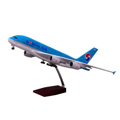 대한항공 여객기 보잉 A380 모형비행기 다이캐스트 항공기 장식 - 메인 이미지