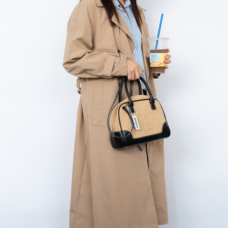 스웨이드 여성 가방 캐주얼 데일리 토트 크로스백 이미지 7