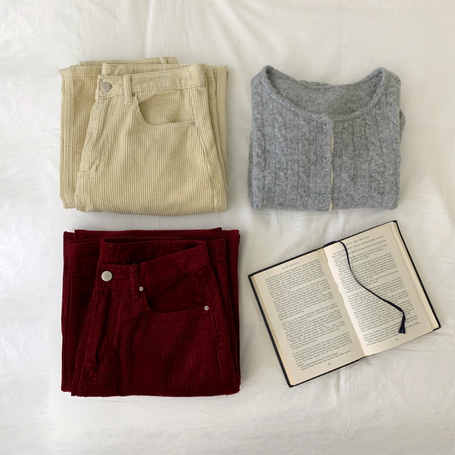 [3단기장/색감예쁨✨] 체이틴 코듀로이 데일리 바지 골덴 와이드 롱 코튼 팬츠 상세 이미지 63