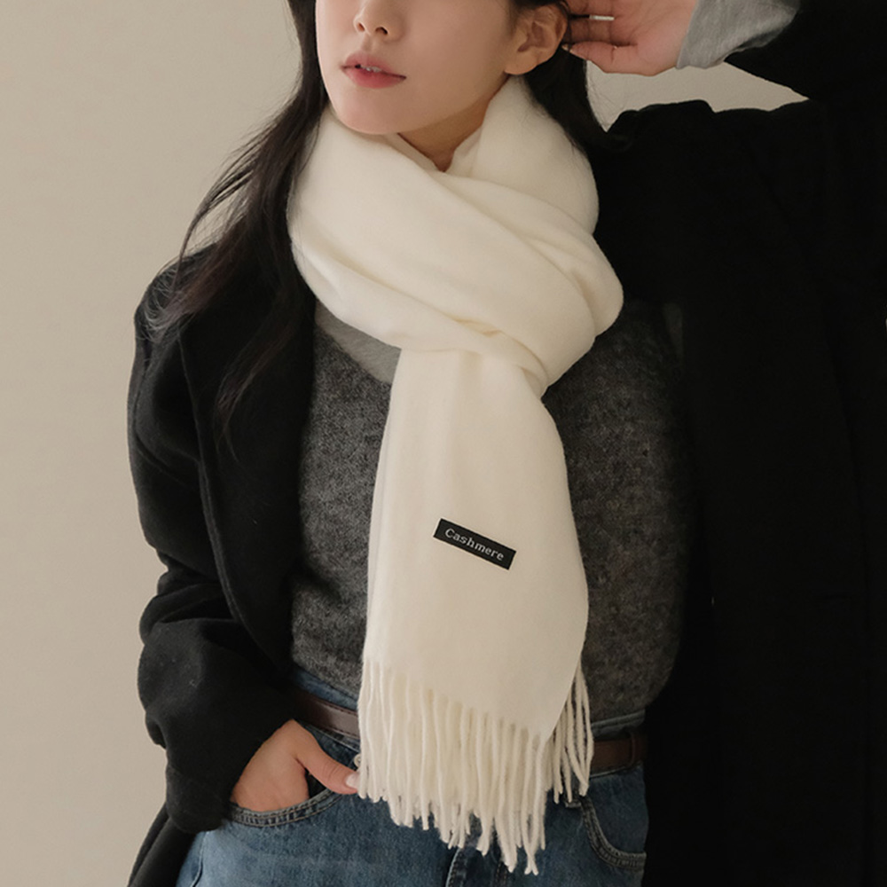 포근 100% 리얼 캐시미어 베이직 머플러