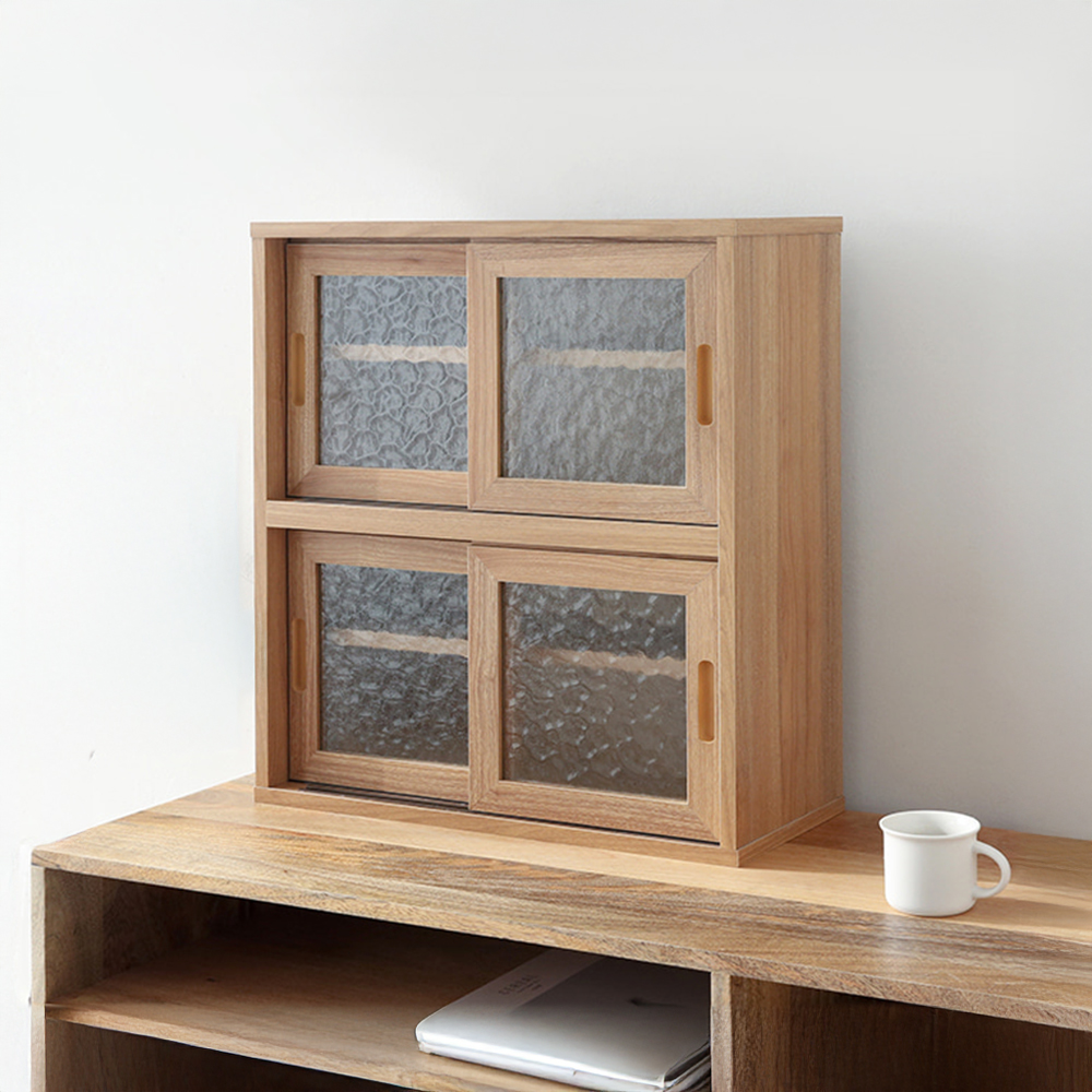 MUNIE 미니수납장 4문 485x200x550mm, 2단, 캄포어베니어 3772.6238 - 상세 이미지 5