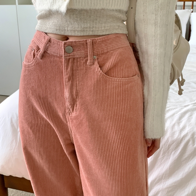 [3단기장/색감예쁨✨] 체이틴 코듀로이 데일리 바지 골덴 와이드 롱 코튼 팬츠 상세 이미지 27
