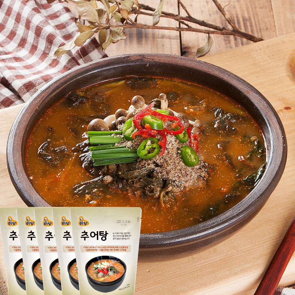 미당 추어탕 500g 실온 간편 보양식 해장국 국밥 5개 - 메인 이미지