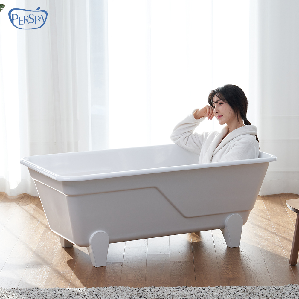 퍼스파 프리언스 이동식 욕조 1300 1인용 다리형 아크릴 반신욕기