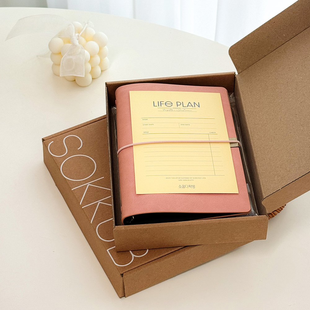 현금 바인더 6공 A6 다이어리 챌린지 용돈 저축 생활 속지 지퍼백 세트 상세 이미지 8