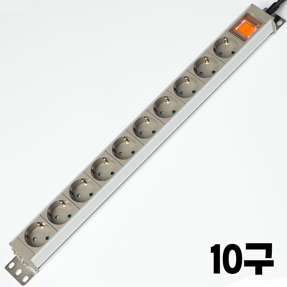 고용량멀티탭 고전압 고전력 알루미늄 4000w 산업용 컴퓨터 안전 멀티콘센트 4구1.5m