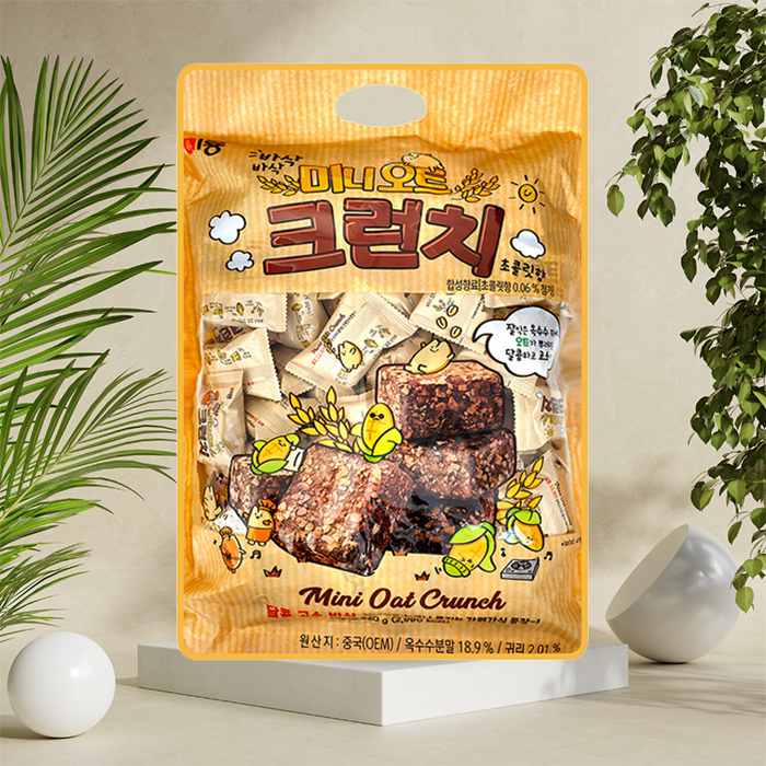 미룡 바삭바삭 미니오트크런치 초콜릿향 520g