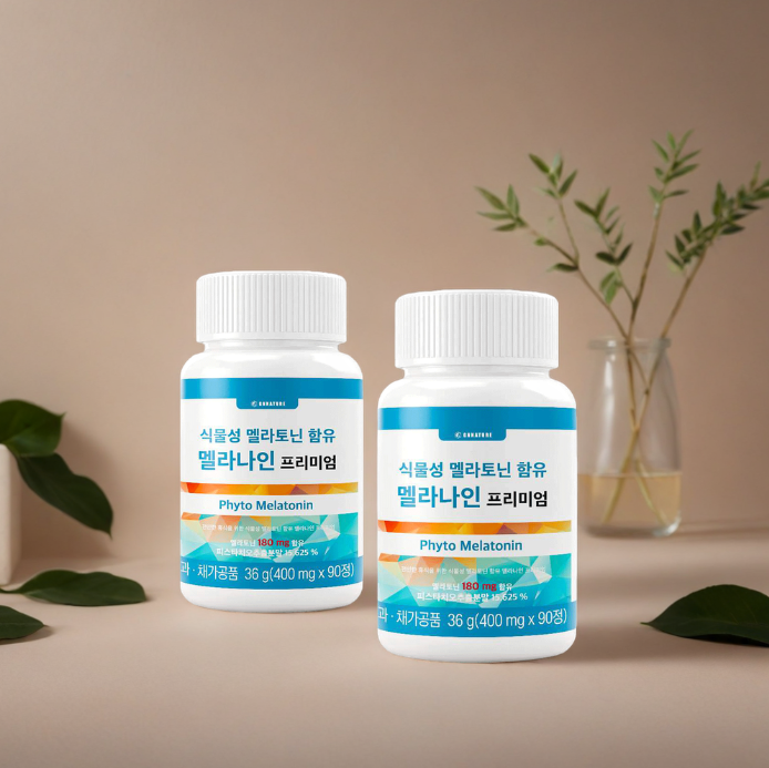 (6개월분)천연 식물성 멜라토닌 2mg 테아닌 L트립토판 테아닌 이노시톨 감태 미강추출물 - 상세 이미지 2