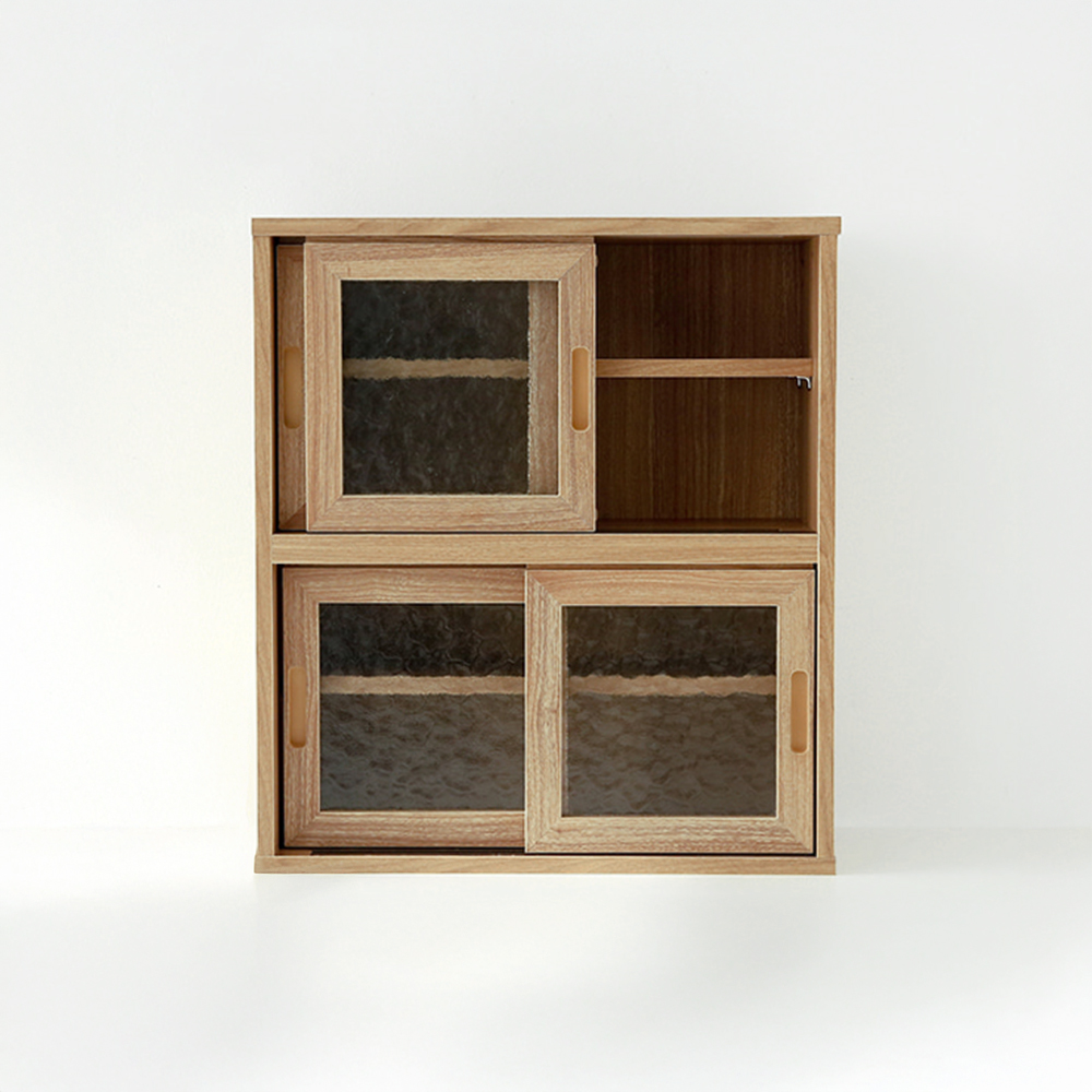 MUNIE 미니수납장 4문 485x200x550mm, 2단, 캄포어베니어 3772.6238 - 상세 이미지 3