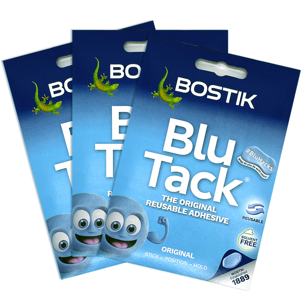 블루택 오리지널 90g 3개 보스틱코리아 정식수입품 재사용 점착제 블루텍 이미지 4