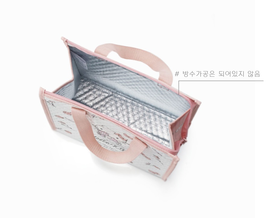 헬로키티 보냉가방 도시락 가방 주머니 - 상세 이미지 3