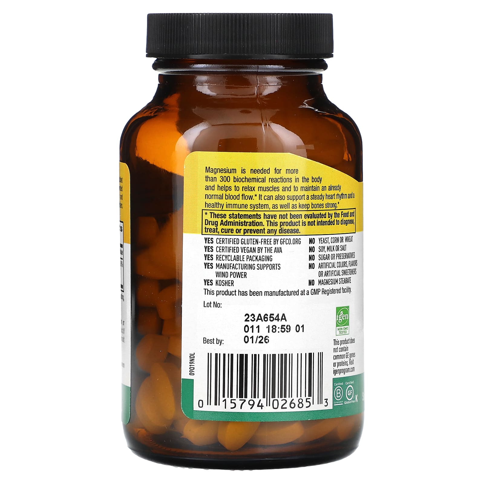 컨트리라이프 킬레이트 마그네슘 250mg 90정 x 3병 - 상세 이미지 3