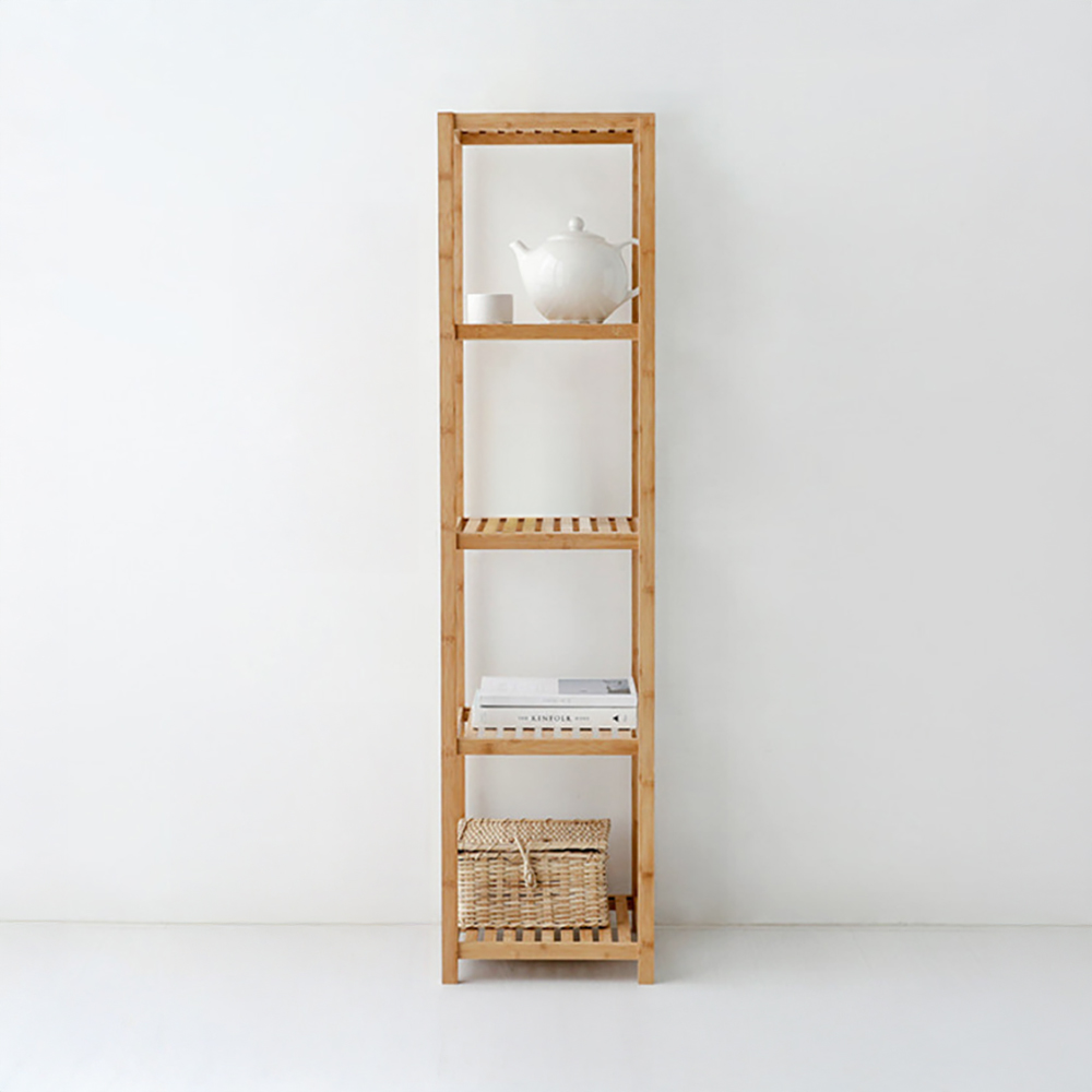 JAWAL 원목선반 360 5단 대나무 360mmx360mmx1470mm, 5단, 단일상품 1004.6331 - 메인 이미지