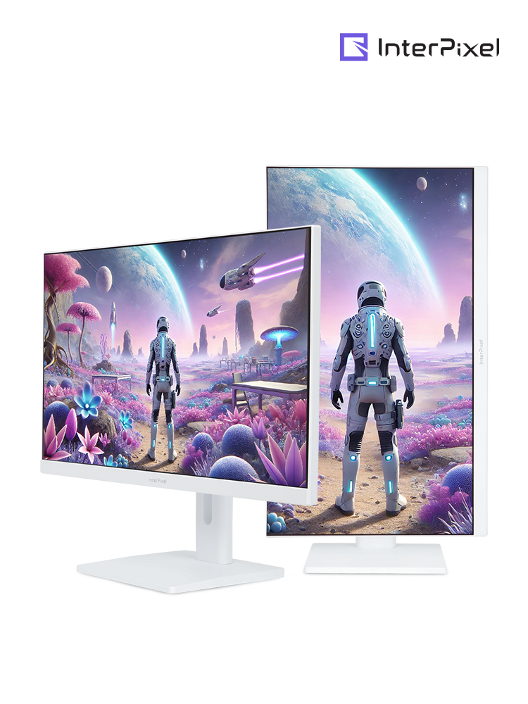 인터픽셀 IPQ2744 나노 IPS QHD 165Hz 화이트 피벗 게이밍 68~69cm(27인치), 일반 - 상세 이미지 5