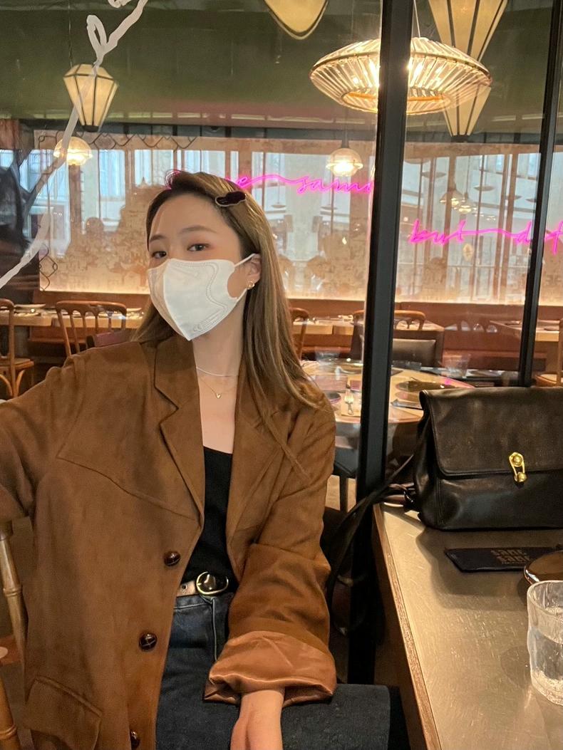 여성 스웨이드 자켓 브라운 가을 블레이저 정장자켓 베이직 빈티지 고퀄리티 - 상세 이미지 5