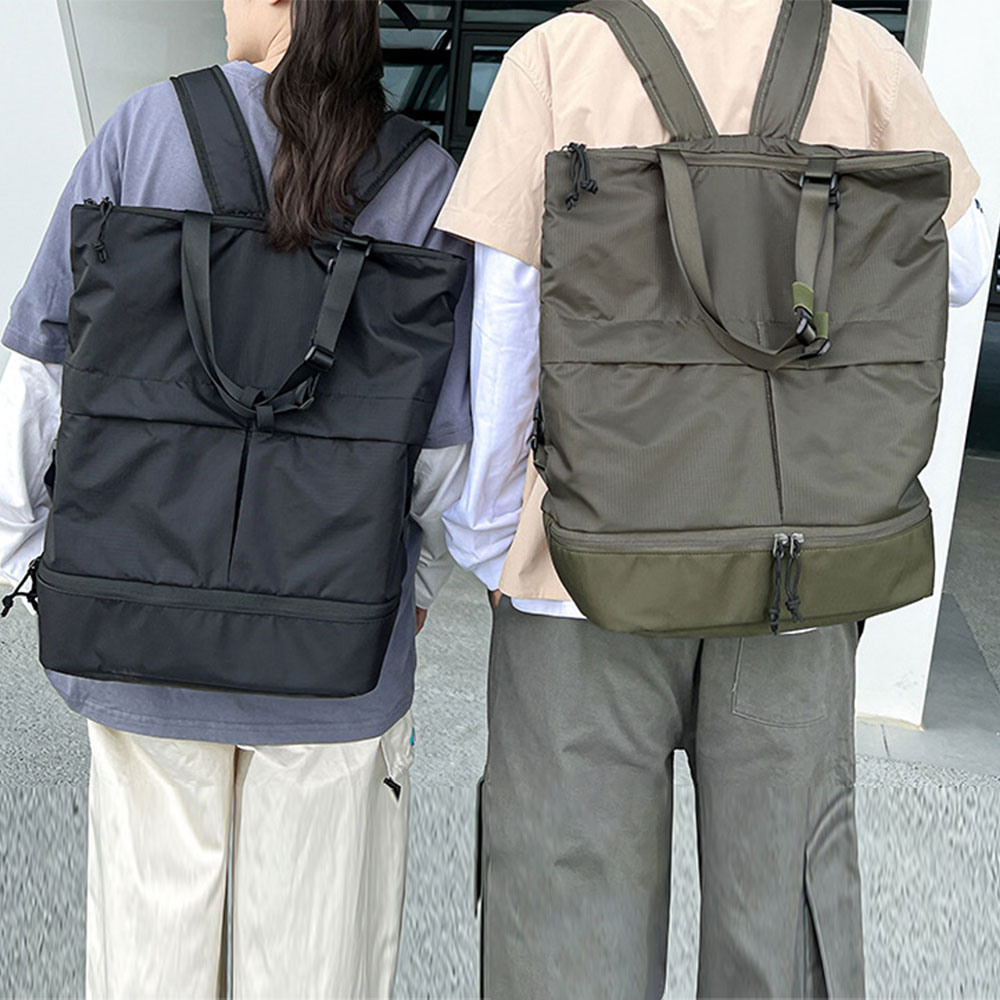 캠핑 여행백팩 캐주얼 트레블배낭 가벼운 나일론 남여공용 스포티한 백팩 가방 - 상품 이미지
