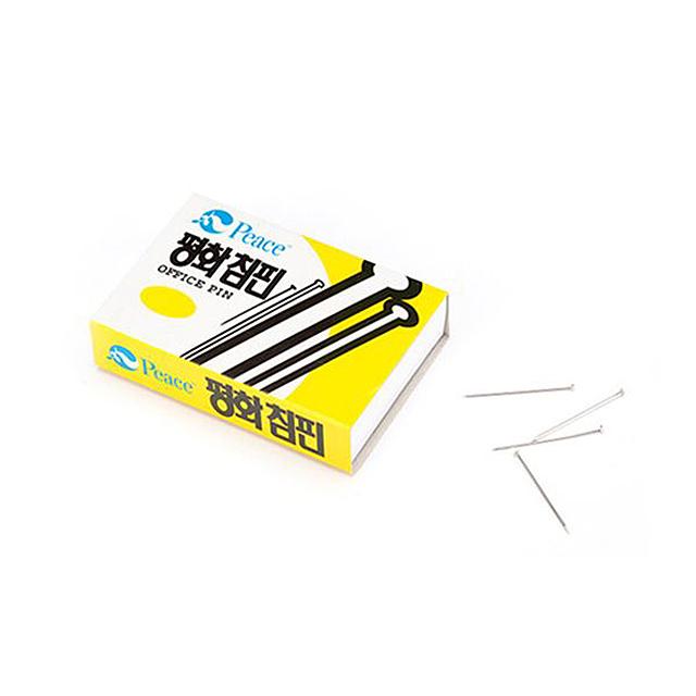 평화 500 침핀 시침 핀 재단 제봉 고정 (10개 1세트) : 문구는 팬시프레리