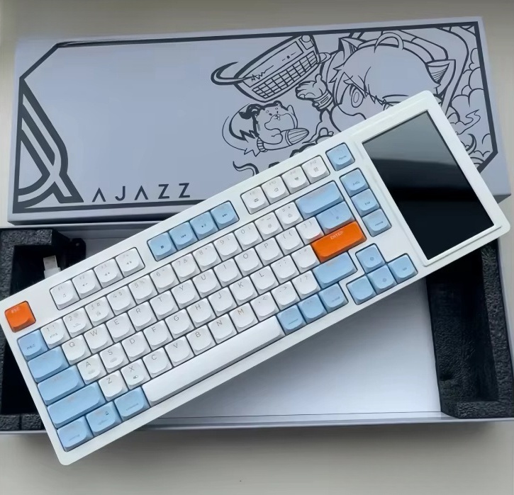 Ajazz AKP815 81키 기계식 키보드 4.95 인치 LCD 화면 RGB 키보드 - 메인 이미지