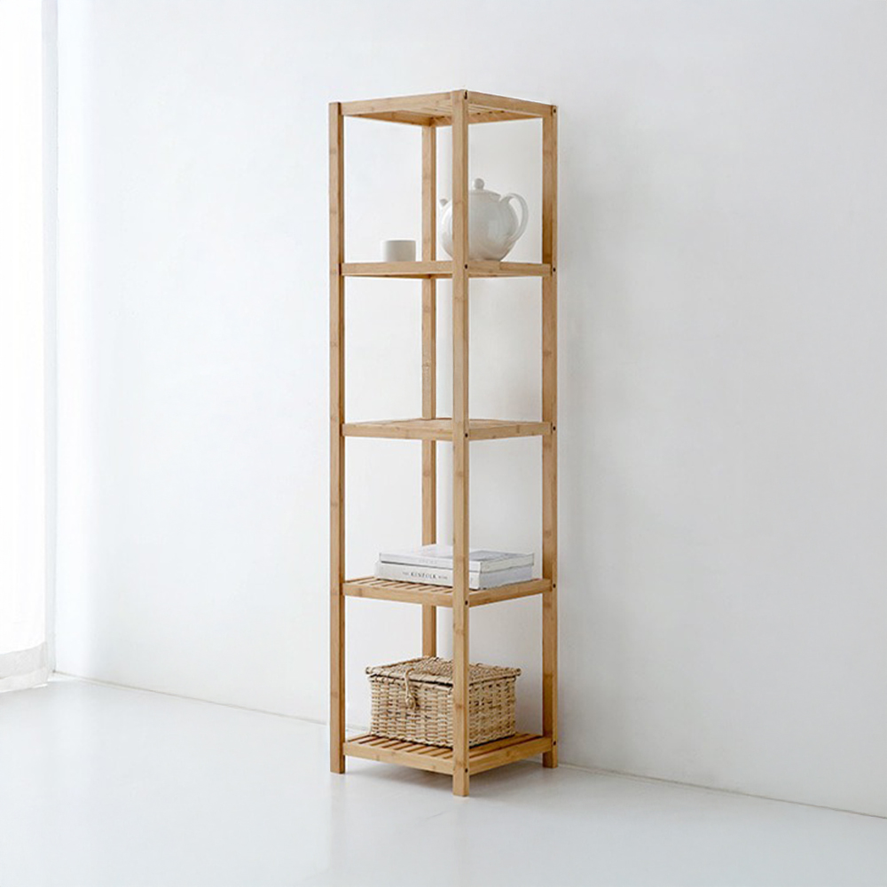 JAWAL 원목선반 360 5단 대나무 360mmx360mmx1470mm, 5단, 단일상품 1004.6331 - 상세 이미지 2
