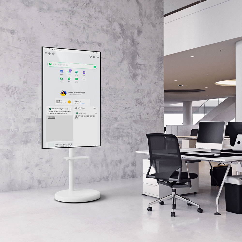 카멜마운트 SMB86W 이동식 대형 모니터 TV 삼텐바이미 스탠드 티비 거치대