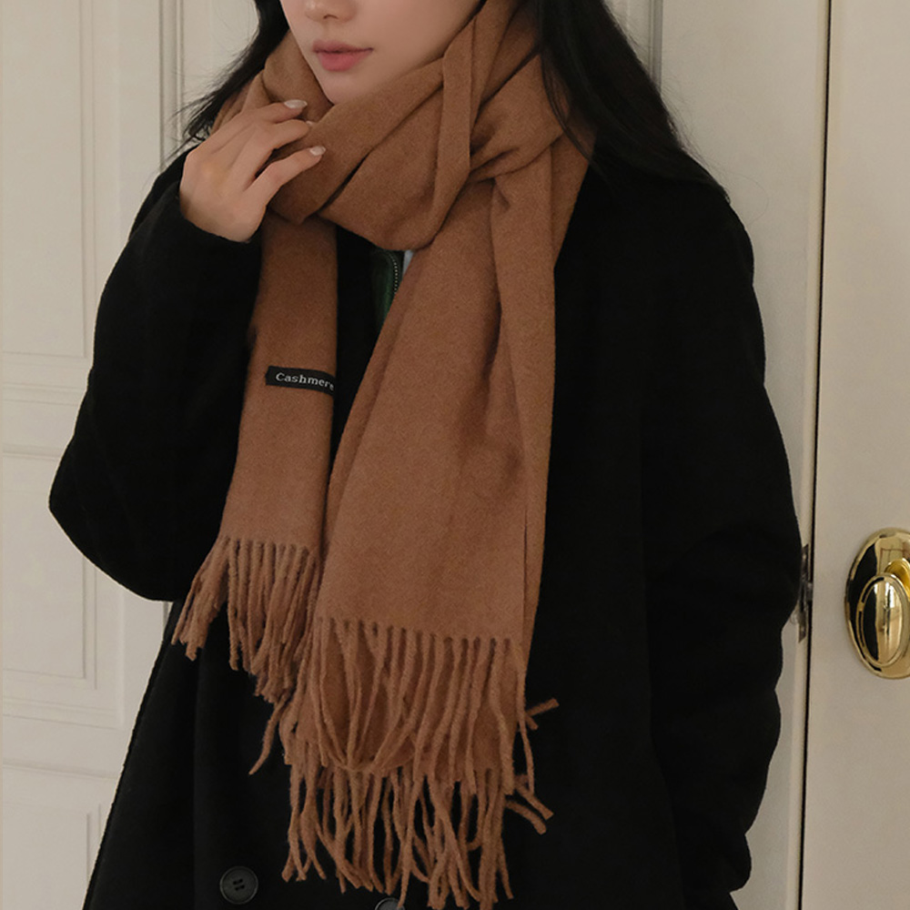 포근 100% 리얼 캐시미어 베이직 머플러