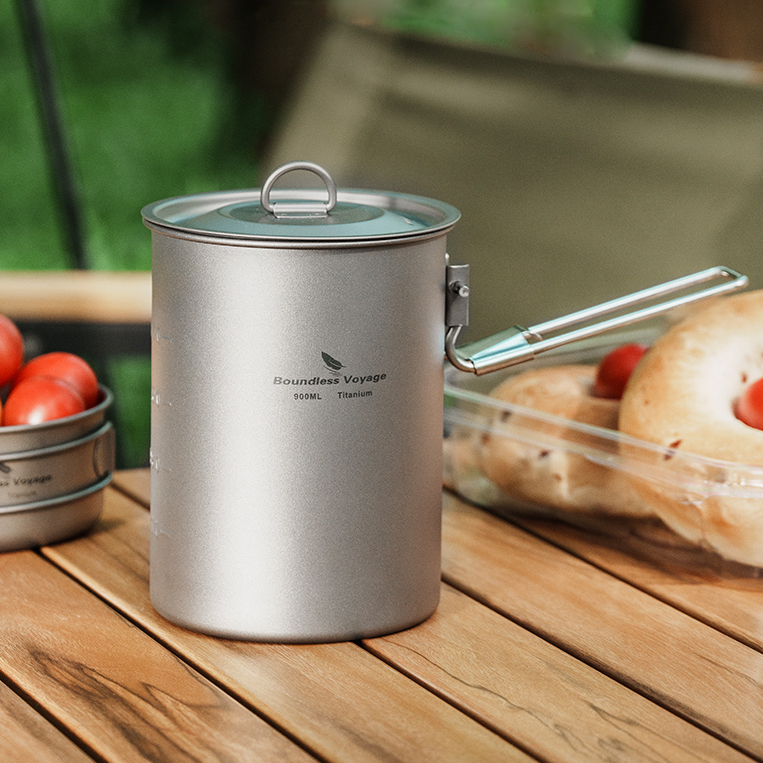 대륙의 벨락 티타늄 코펠 캠핑 냄비 팬 백패킹 1인용